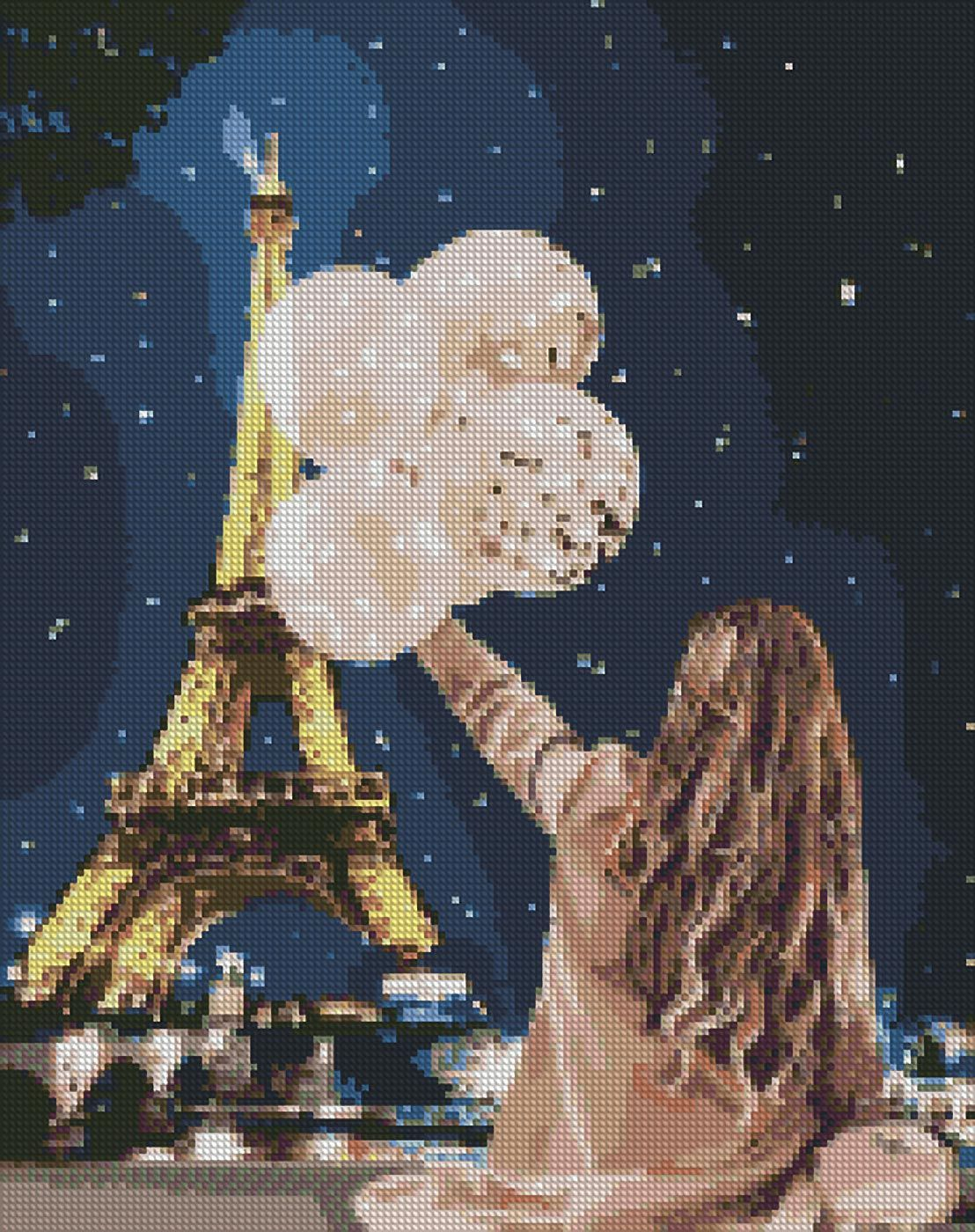 Алмазная мозаика "Незабываемый вечер в Париже"