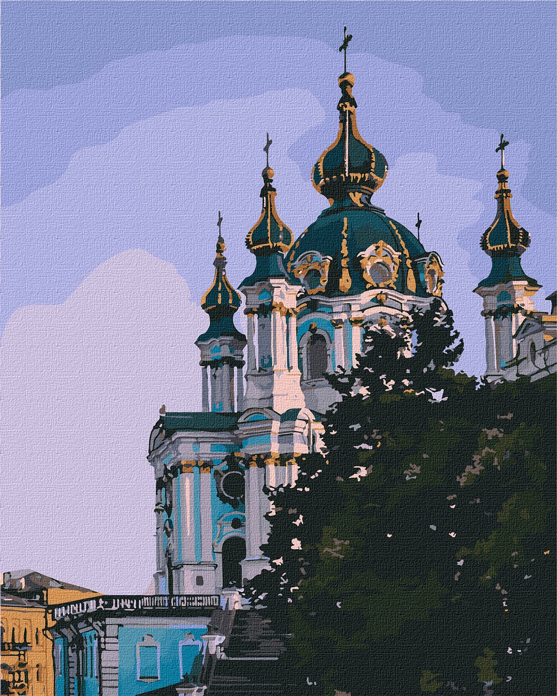 Картина по номерам "Частичка Киева"